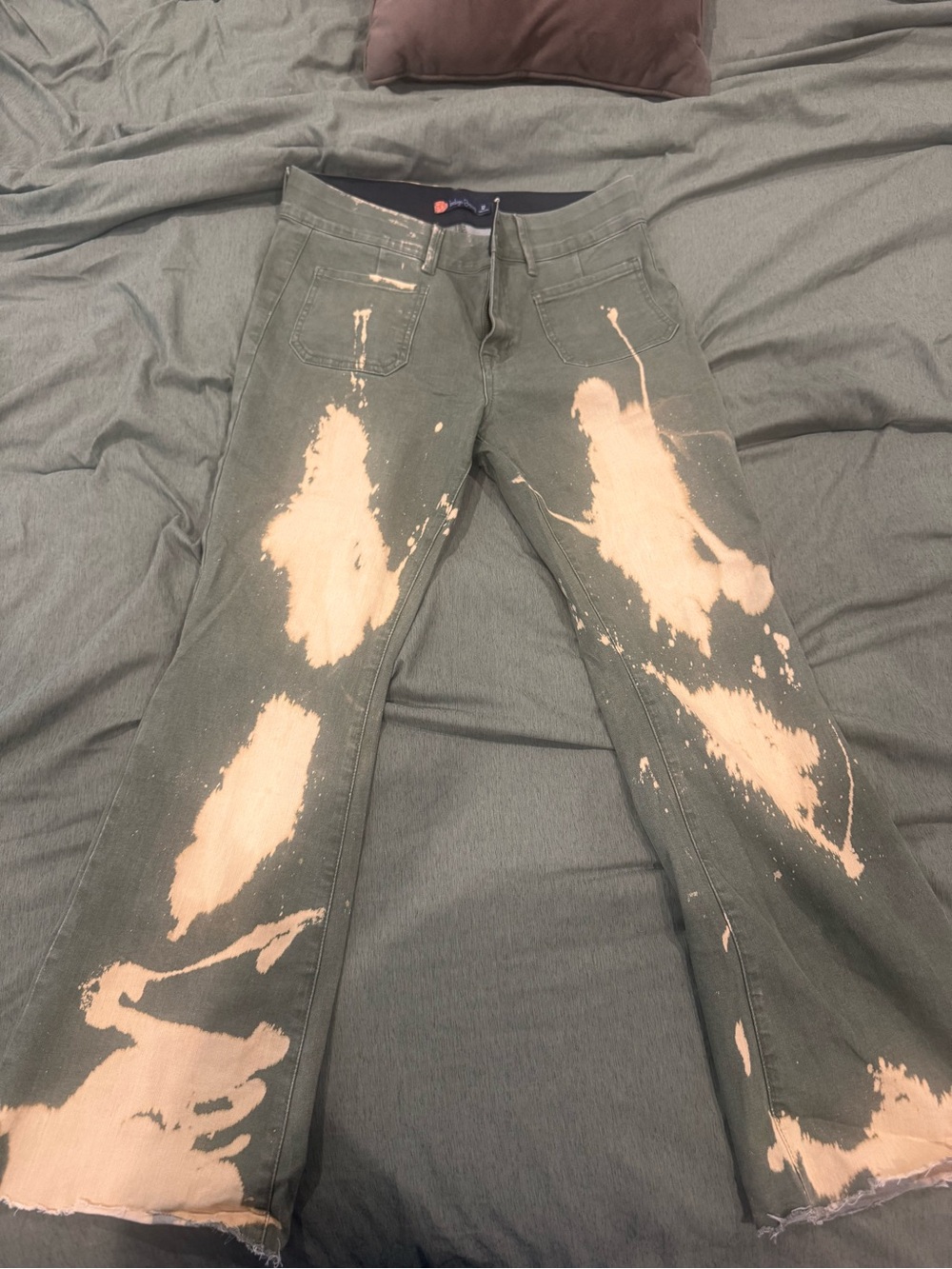 Unbranded Women's Green and Khaki Jeans